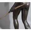 Sculpture - "Diane Chasseresse" , Jean - Antoine Houdon (1741-1828) - Bronze 