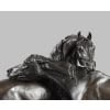 Sculpture - Groupe De Chevaux Arabes "Accolade" , Pierre-Jules Mêne (1810-1879) ​​​​​​​- Bronze 