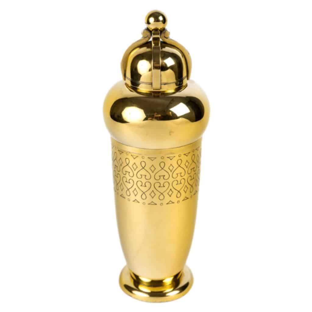 TETARD Frères - SHAKER en Vermeil XXe ART DECO 