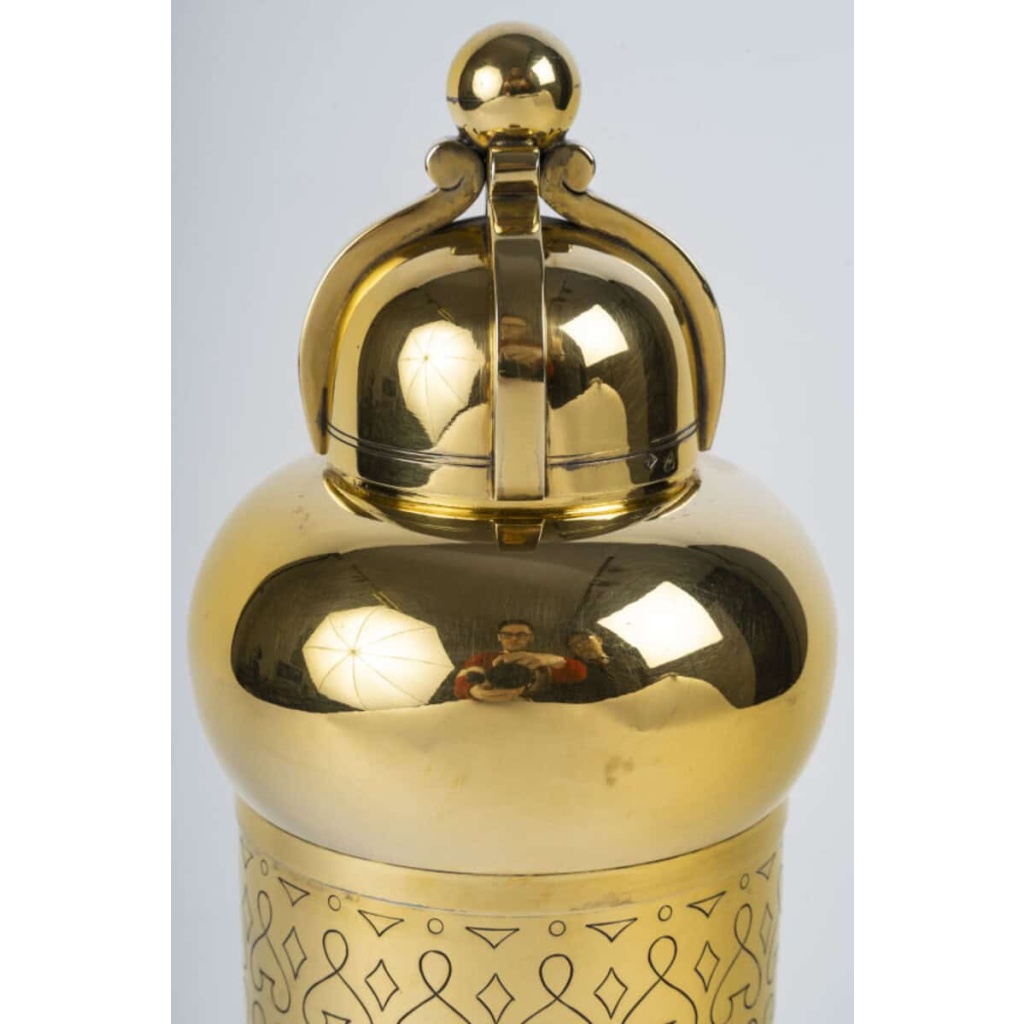 TETARD Frères - SHAKER en Vermeil XXe ART DECO 