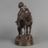 Groupe En Bronze , "L' Anier Du Caire" , Alfred Dubucand (1828-1894) 