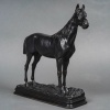 Sculpture - Le Cheval Niger , Alfred Dubucand (1828 - 1894) - Bronze 