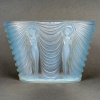 1937 René Lalique - Vase Terpsichore Verre Opalescent Patiné Bleu 