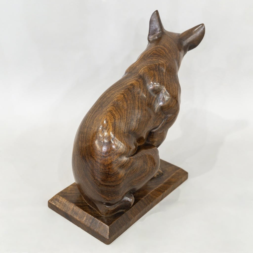 Sculpture - Le Bouledogue , Louis Henri Nicot (1878-1944) - Bois 