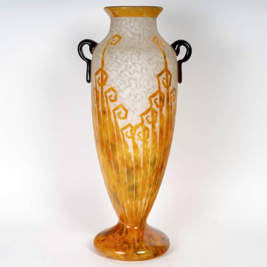 Charder Le Verre Français - Vase Fougères Verre Multicouche 