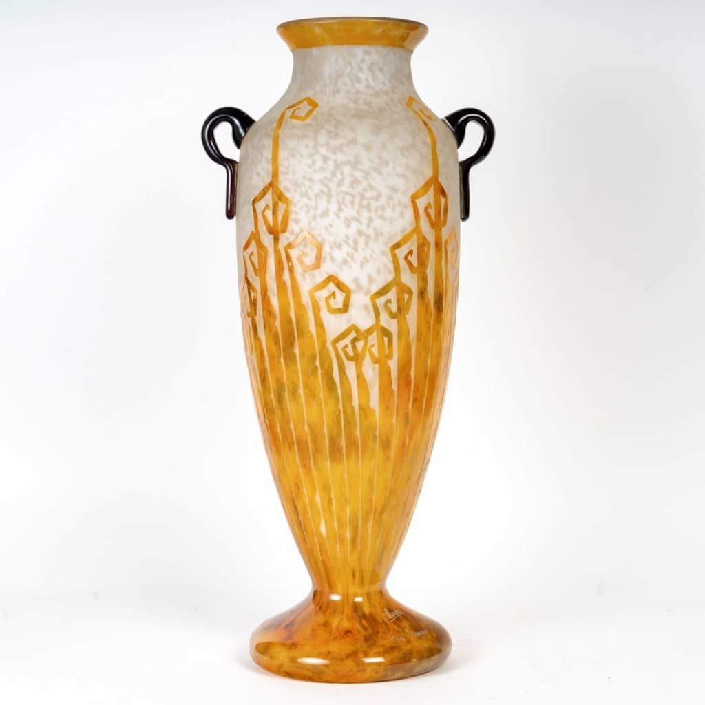 Charder Le Verre Français - Vase Fougères Verre Multicouche 