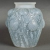 1926 René Lalique - Vase Domrémy Verre Opalescent Patiné Bleu 