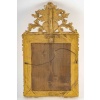 Miroir en bois doré à parecloses et fronton ajouré d’époque Régence vers 1720 