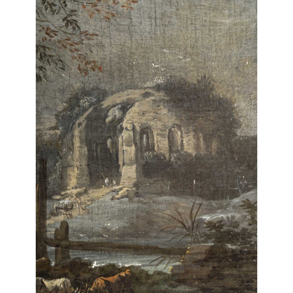 Paysage aux ruines, Jacques- Nicolas Julliart (1715-1790) 