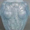 1926 René Lalique - Vase Domrémy Verre Opalescent Patiné Bleu 