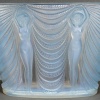 1937 René Lalique - Vase Terpsichore Verre Opalescent Patiné Bleu 