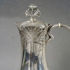 1900 Alphonse Debain - Service Thé Café Art Nouveau Papyrus Argent Massif 