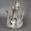 1900 Alphonse Debain - Service Thé Café Art Nouveau Papyrus Argent Massif 