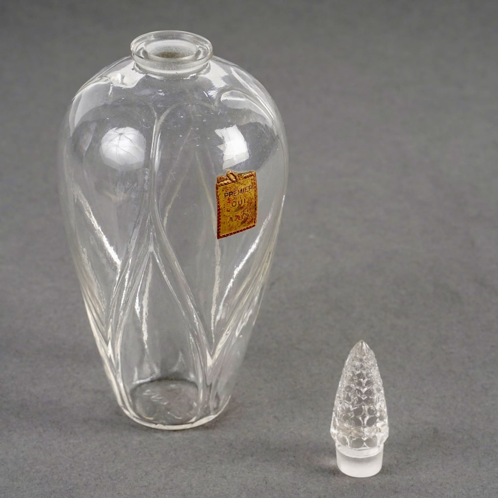 1920 René Lalique - Flacon Premier Oui Verre Blanc Pour Arys 