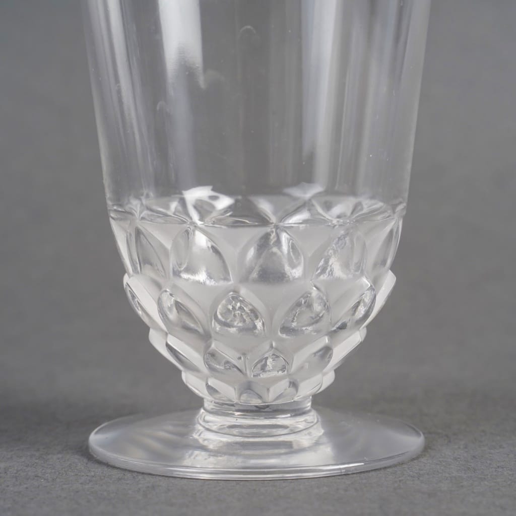 1930 René Lalique - Service Saint Cyr Verre Blanc - 24 Pièces 