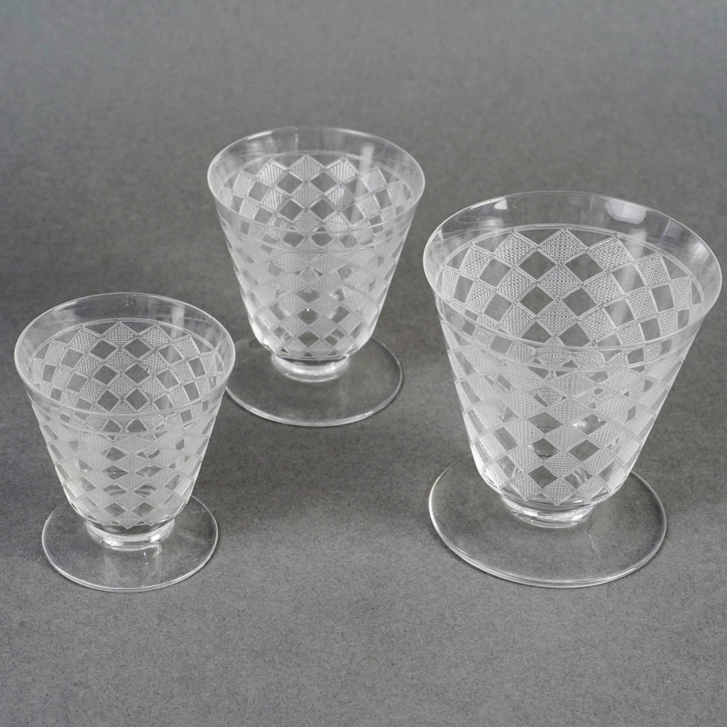 Baccarat - Service Quiberon Cristal Gravé - 36 Pièces 