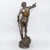 Sculpture - David Vainqueur De Goliath , Marius - Jean - Antonin Mercié (1845-1916) - Bronze 