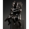 Amours enlacés en chêne sculpté – Flandres XVIIe siècle 