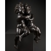 Amours enlacés en chêne sculpté – Flandres XVIIe siècle 