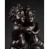 Amours enlacés en chêne sculpté – Flandres XVIIe siècle 