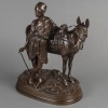 Groupe En Bronze , "L' Anier Du Caire" , Alfred Dubucand (1828-1894) 