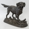 Sculpture - Chien épagneul à l'arrêt , Paul - Édouard Delabrièrre (1829-1912) - Bronze 