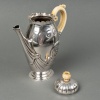 1900 Bonvallet Et Cardeilhac - Service Thé Café Art Nouveau Argent Massif Et Ivoire 