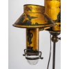 Lampe à Quinquet montée sur piétement en acajou époque Empire vers 1810 