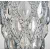 1927 René Lalique - Vase Rampillon Verre Blanc Patiné Bleu 