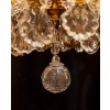 Lustre de style Louis XV en bronze doré et décor de cristal taillé signé par les Cristalleries de Baccarat vers 1890 