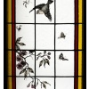 Vitraux aux fleurs et oiseaux (223 x 180 cm) 