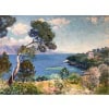 JAMET Henri Le Cap Ferrat en 1927 Huile sur toile signée et datée 1927 certificat d’authenticité 