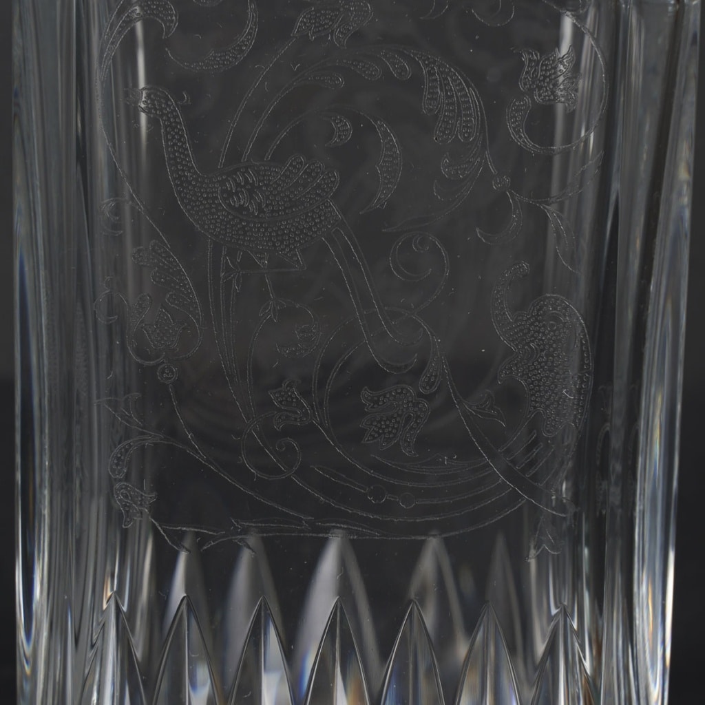 Cristallerie De Baccarat Service à Wisky Modèle Charme, Carafe Et 6 Gobelets 