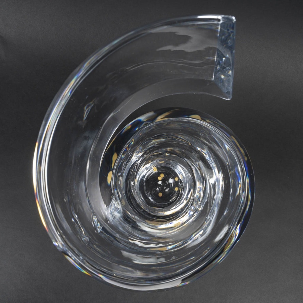 Thomas Bastide Pour Baccarat Vase "Spirale" Modèle Xl 