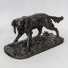 Sculpture - Chien De Chasse Setter , Pierre- Jules Mêne (1810-1879) - Bronze 