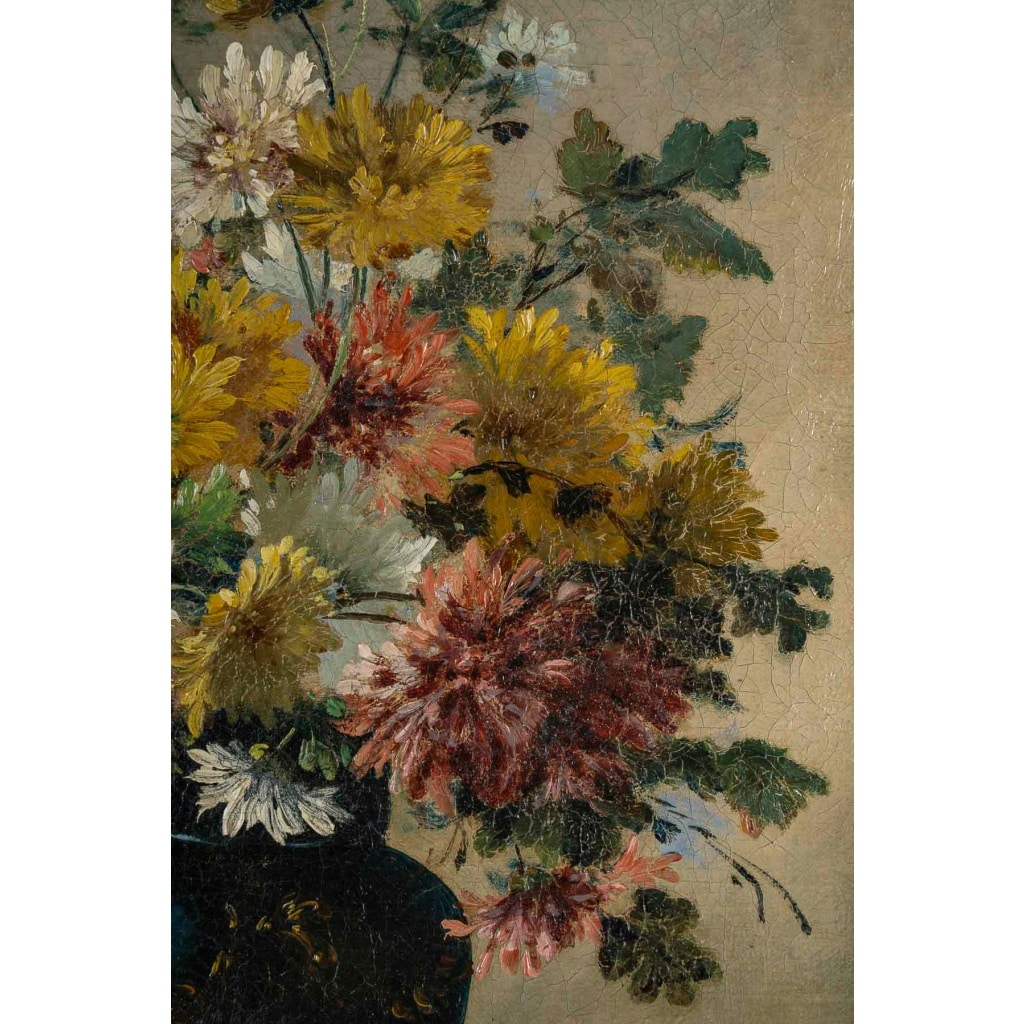 Eugène Henri Cauchois (1850-1911) Bouquet de marguerites huile sur toile vers 1890 