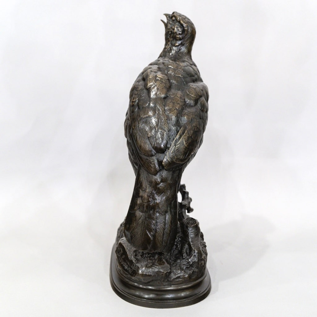 Sculpture - La Perdrix , Alfred Dubucand (1828 - 1894) - Bronze 