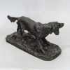 Sculpture - Chien De Chasse Setter , Pierre- Jules Mêne (1810-1879) - Bronze 