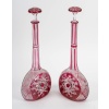 Cristallerie De Baccarat, Paire De Carafes Collection dite "du Tsar". Edition d'Origine. 