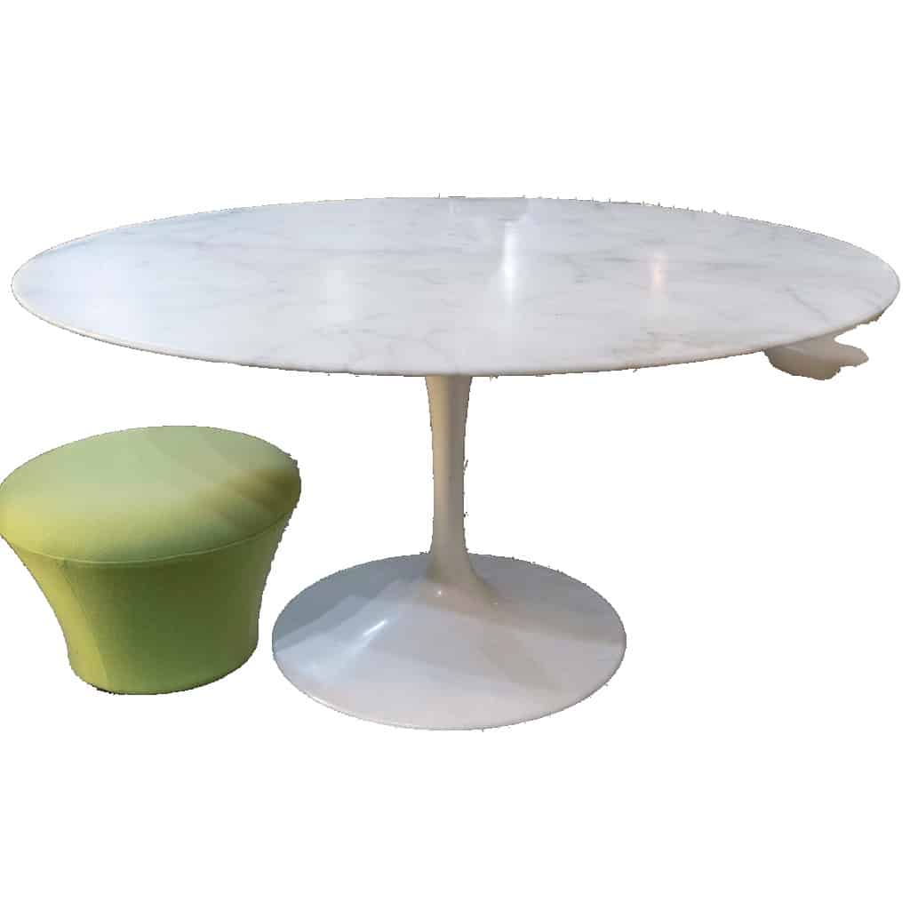 Eero SAARINEN Knoll International « Tulip » Table Calacatta 137 cm 