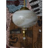 Suspensions in Brass with Painted Glass Globes 