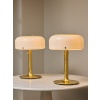 Pair of Brass and Acrylic Knubbling Table Lamps by Anders Pherson 