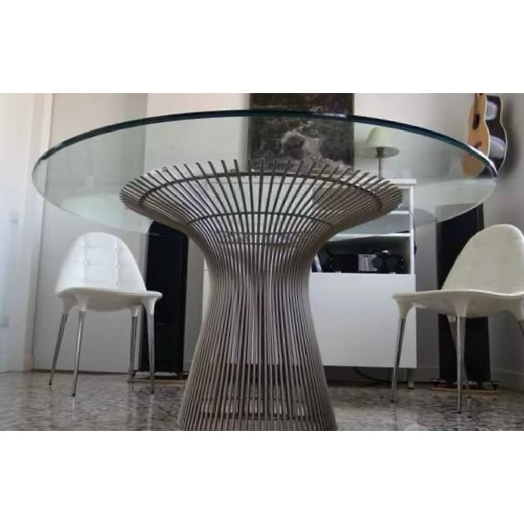 Warren Platner créateur & Éditeur Knoll International table dessus bois 3716T 