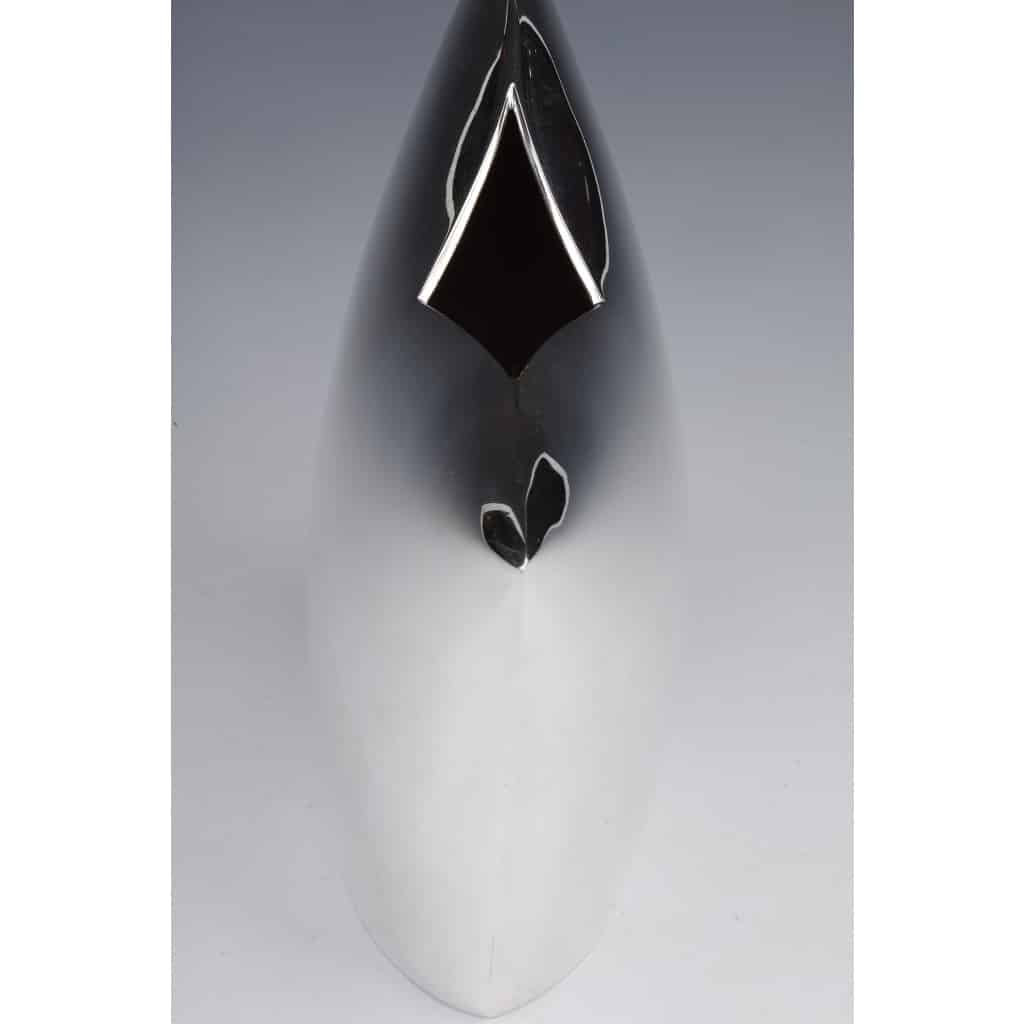 Gabriel de Vecchi - VASE EN ARGENT MASSIF DESIGN ITALIEN XXè 