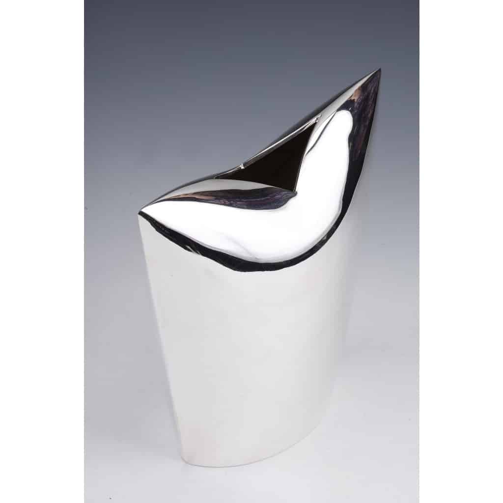 Gabriel de Vecchi - VASE EN ARGENT MASSIF DESIGN ITALIEN XXè 