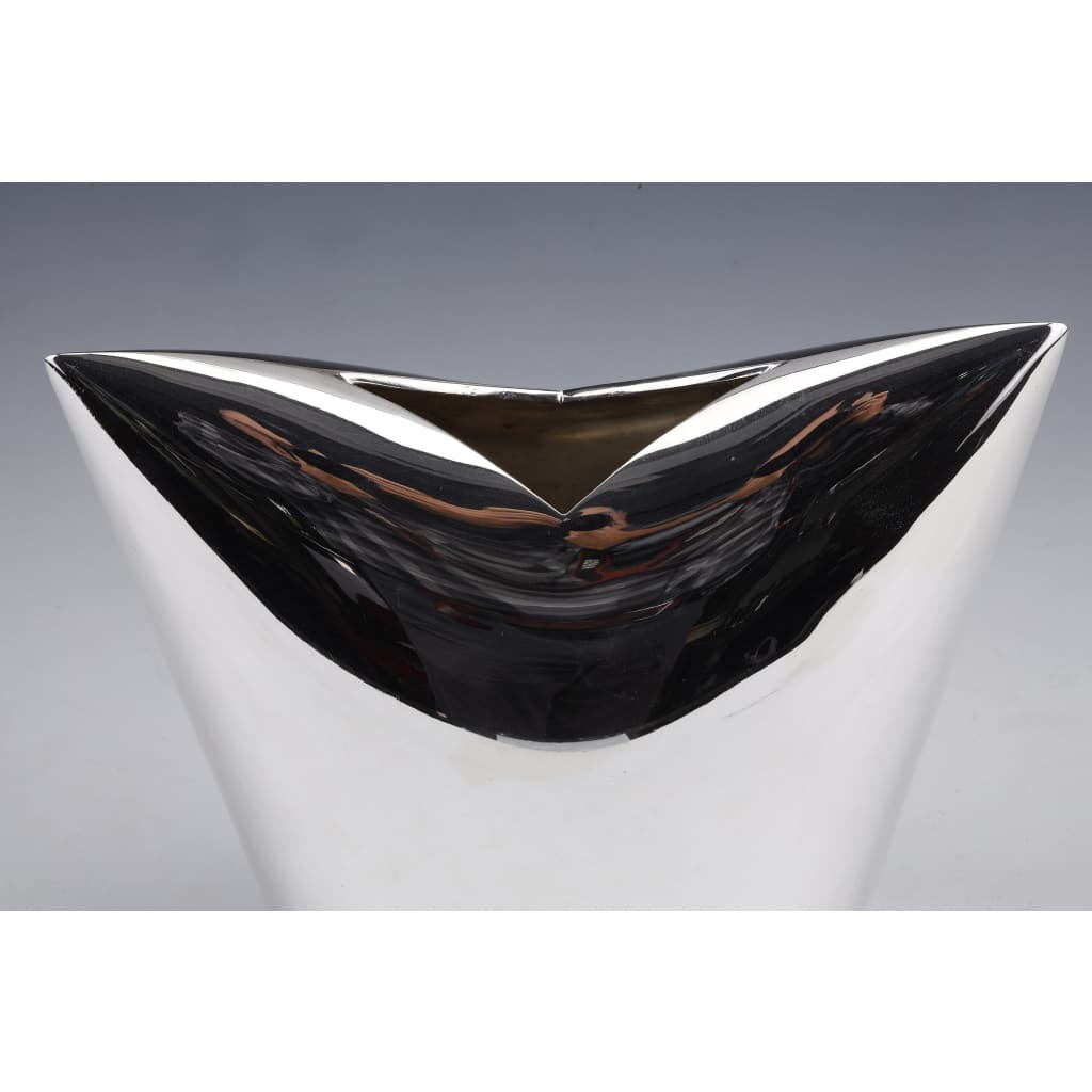 Gabriel de Vecchi - VASE EN ARGENT MASSIF DESIGN ITALIEN XXè 