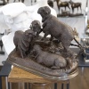 Sculpture - Famille De Mérinos , Jules Moigniez (1835 – 1894) - Bronze 