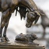 SCULPTURE - CHEVAL ET CHIEN A L’ÉCURIE , HENRI - ALFRED JACQUEMART (1824-1896) - BRONZE 