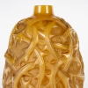 Vase "Ronces" verre butterscotch patiné sépia de René LALIQUE 