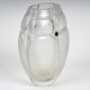 Vase "Scarabée" cristal blanc émaillé noir de Marie-Claude LALIQUE 